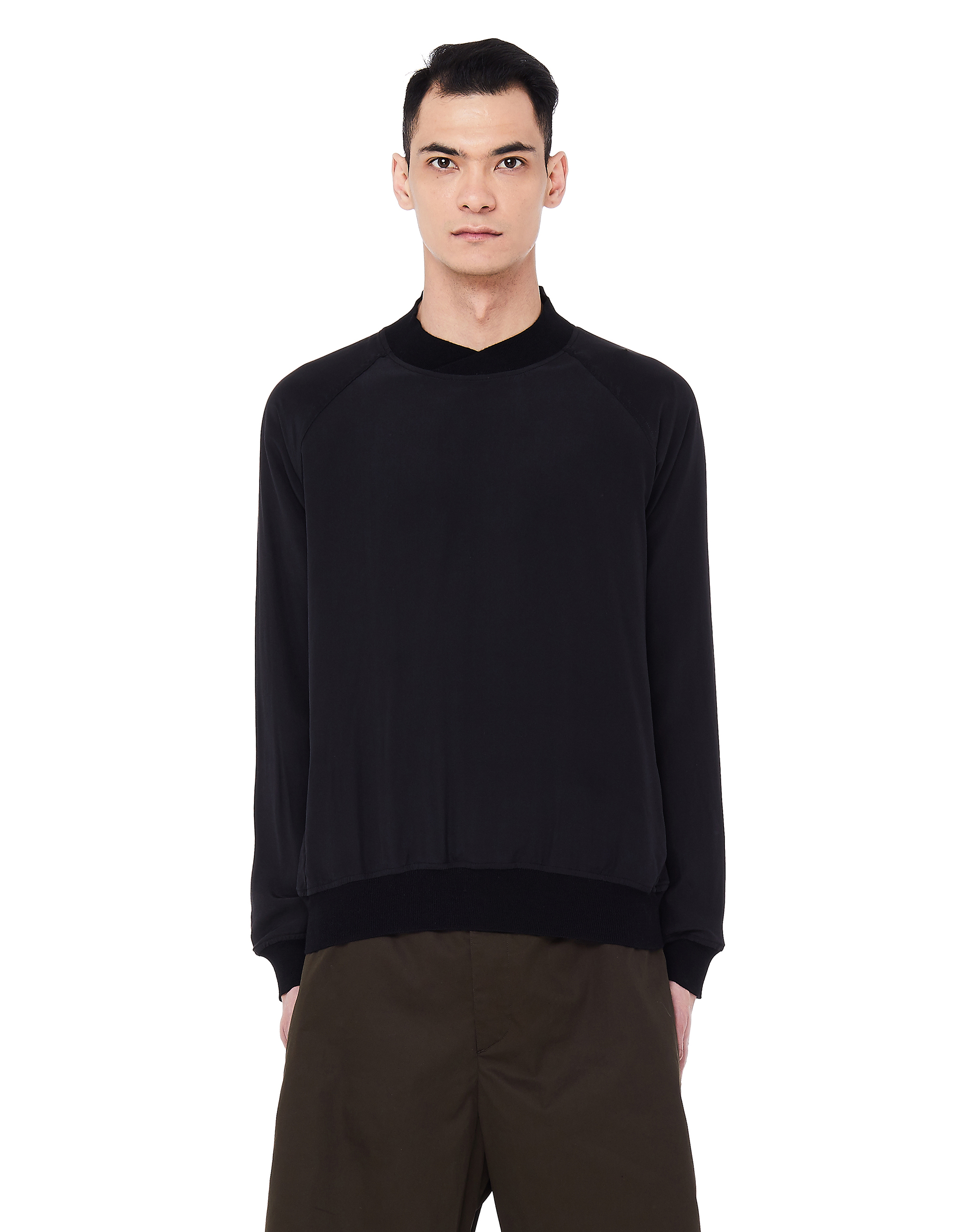 

Black Silk Sweatshirt