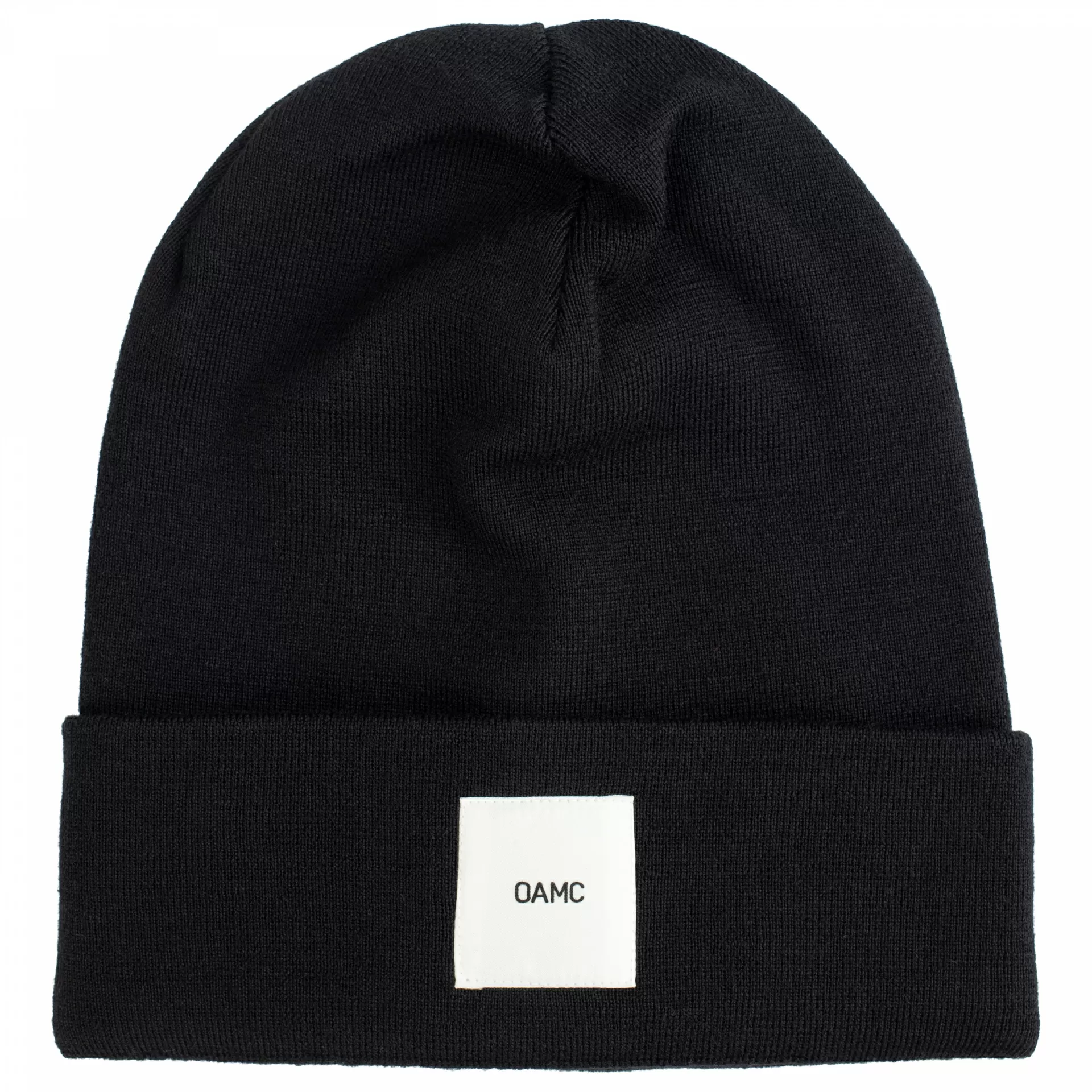 OAMC BLACK PATCHED BEANIE,OABT752267/OTY20001/001
