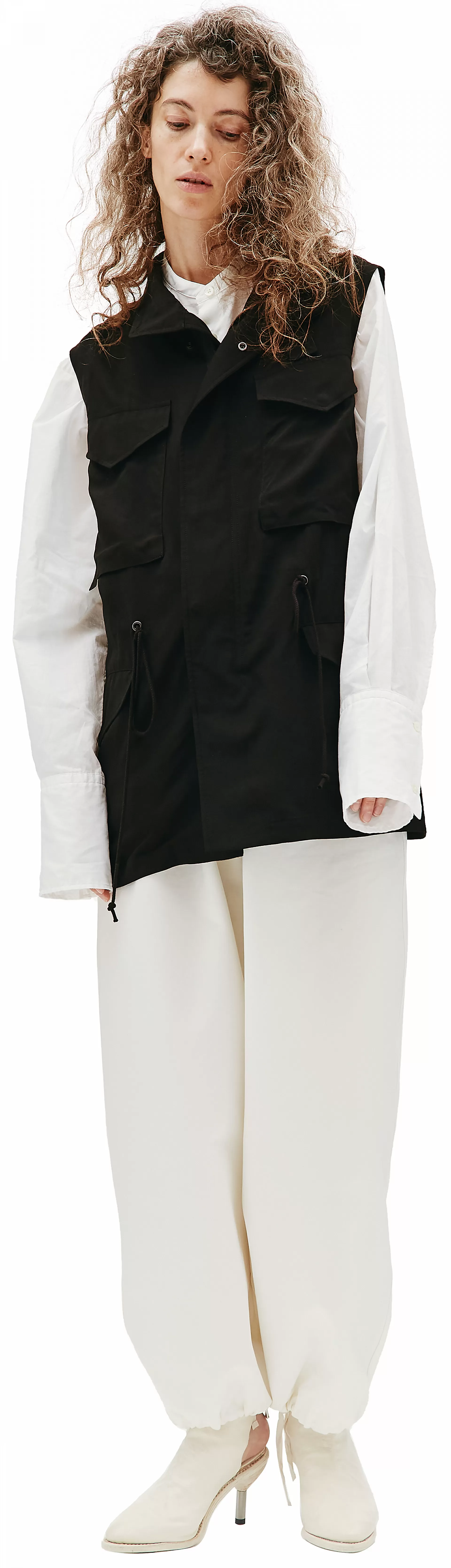 Shop Y's Black Rayon Vest