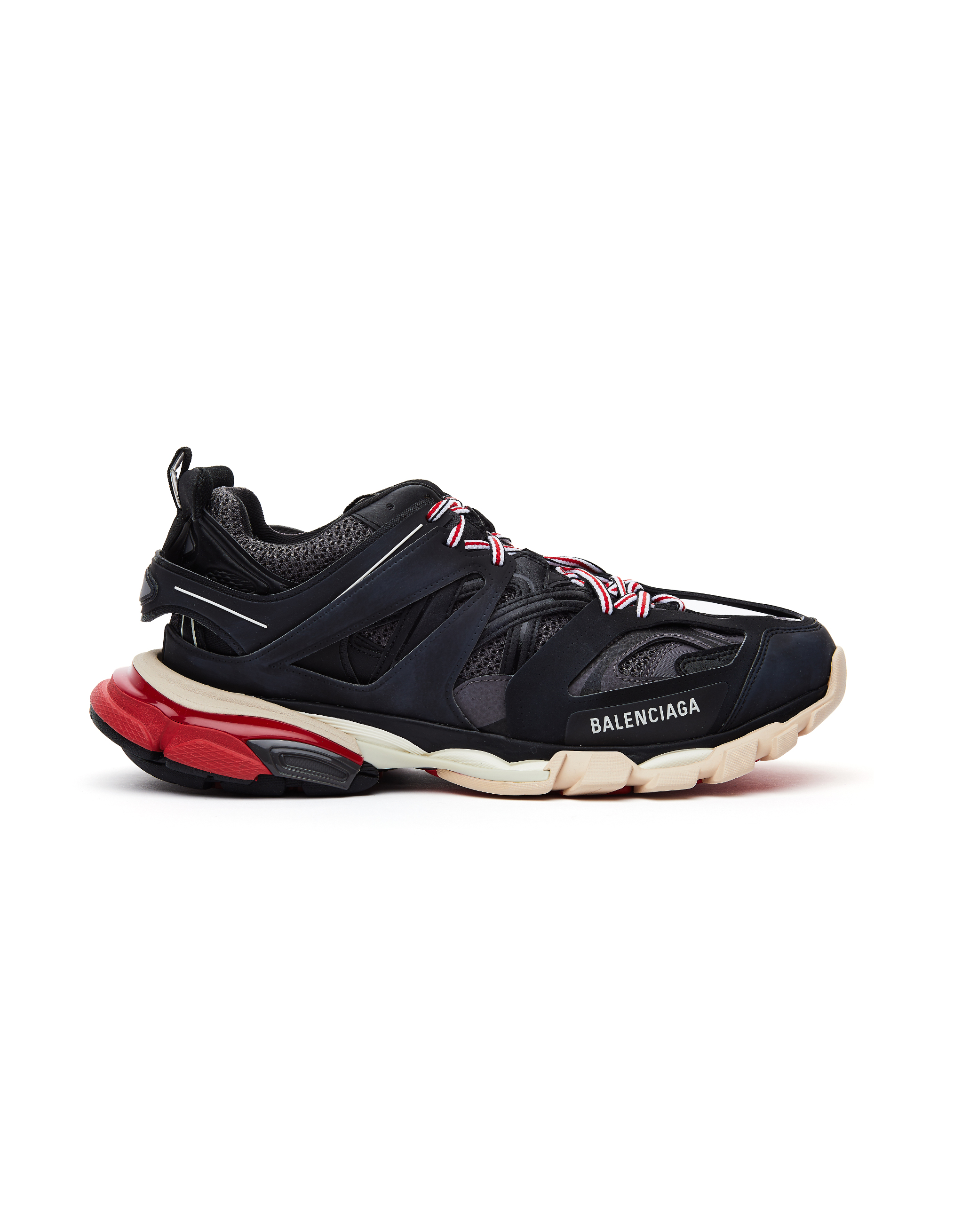 red and black balenciaga sneakers