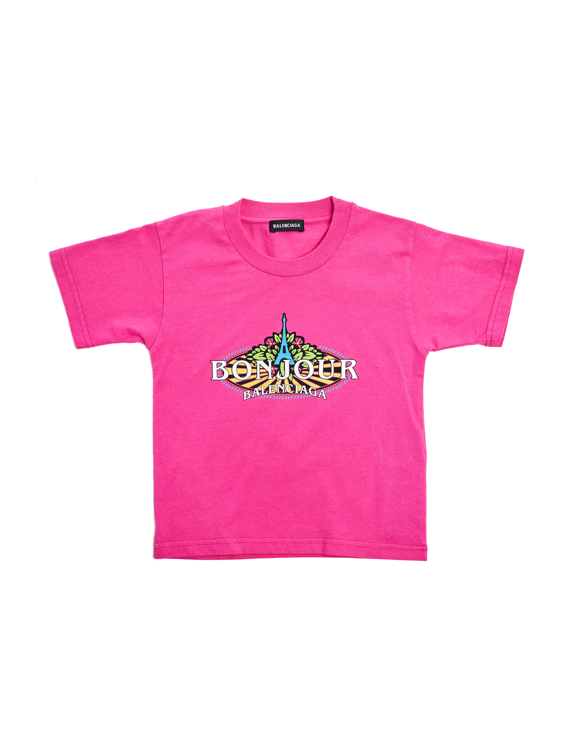 Balenciaga Kids | Pink Cotton Bonjour T 