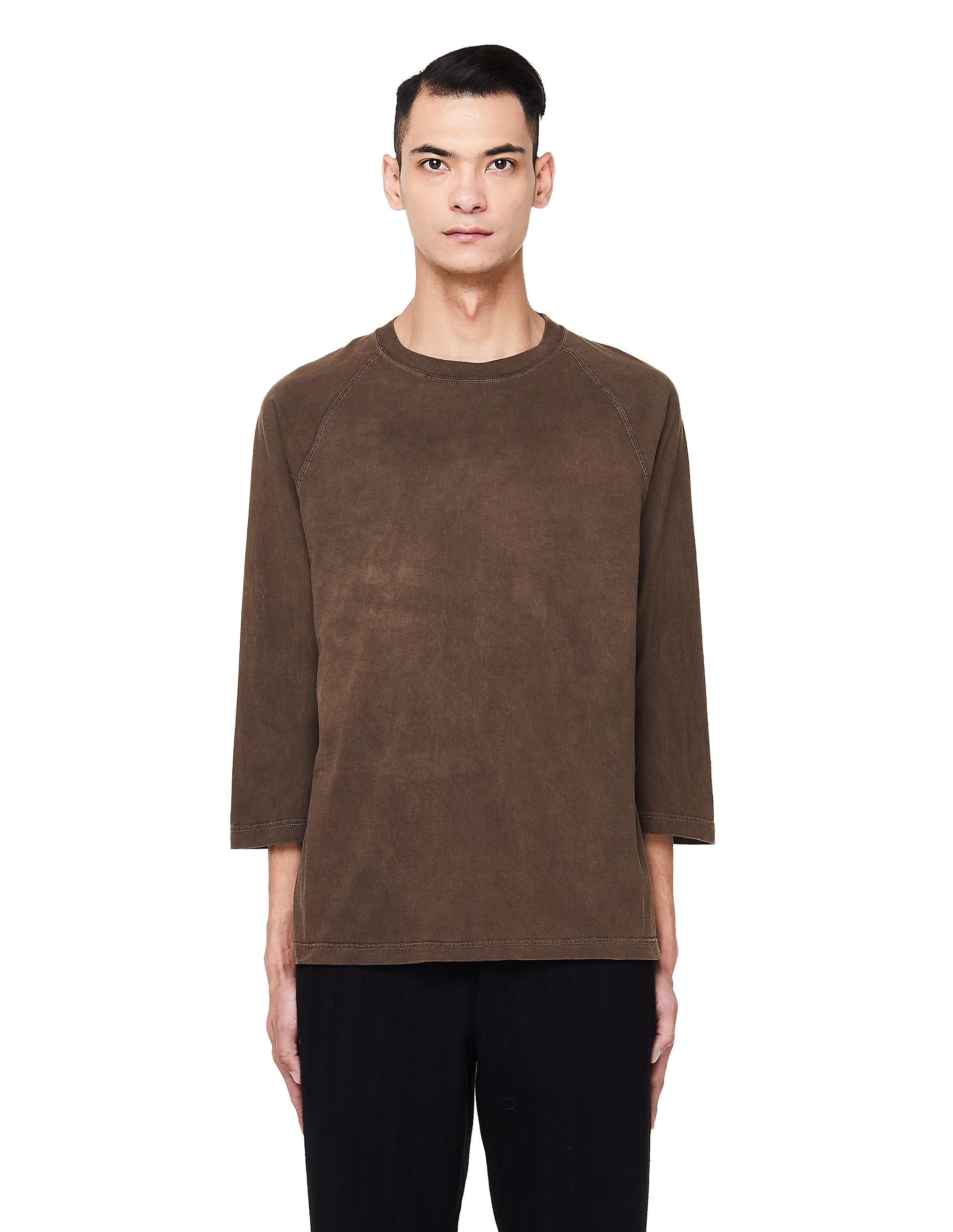 

3/4 Sleeve Brown T-Shirt