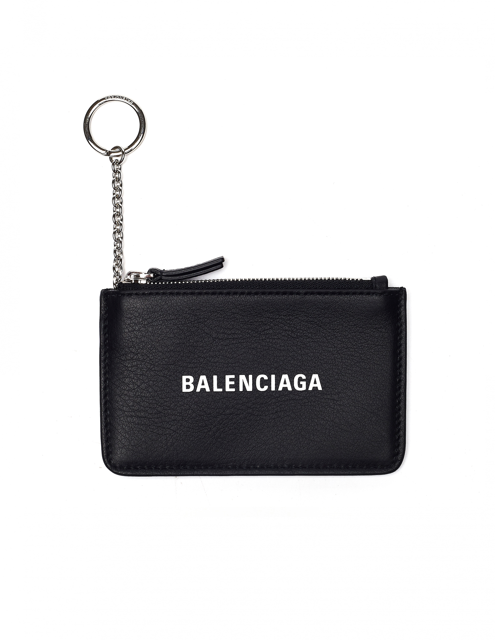 Balenciaga Everyday Key & Coin Purse In Black