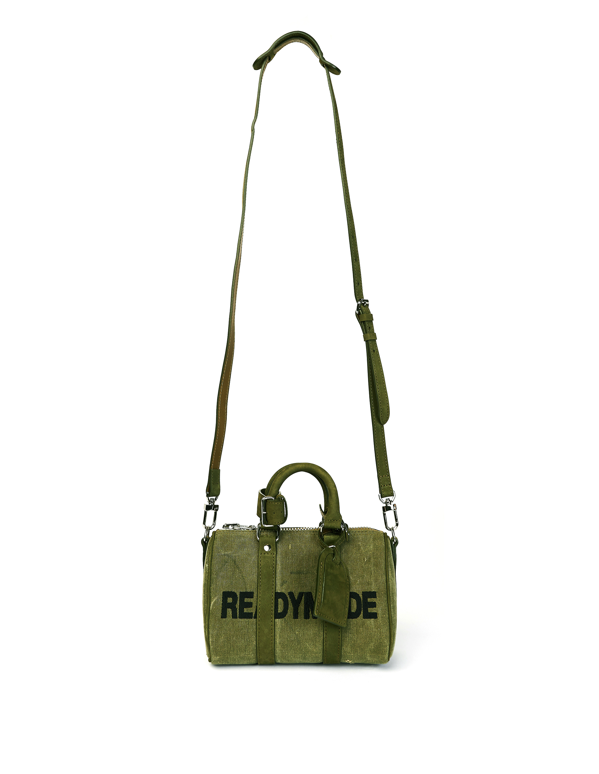 READYMADE READYMADE EMBROIDERED SMALL KHAKI BAG,RE-CK-KH-00-00-49/GRN