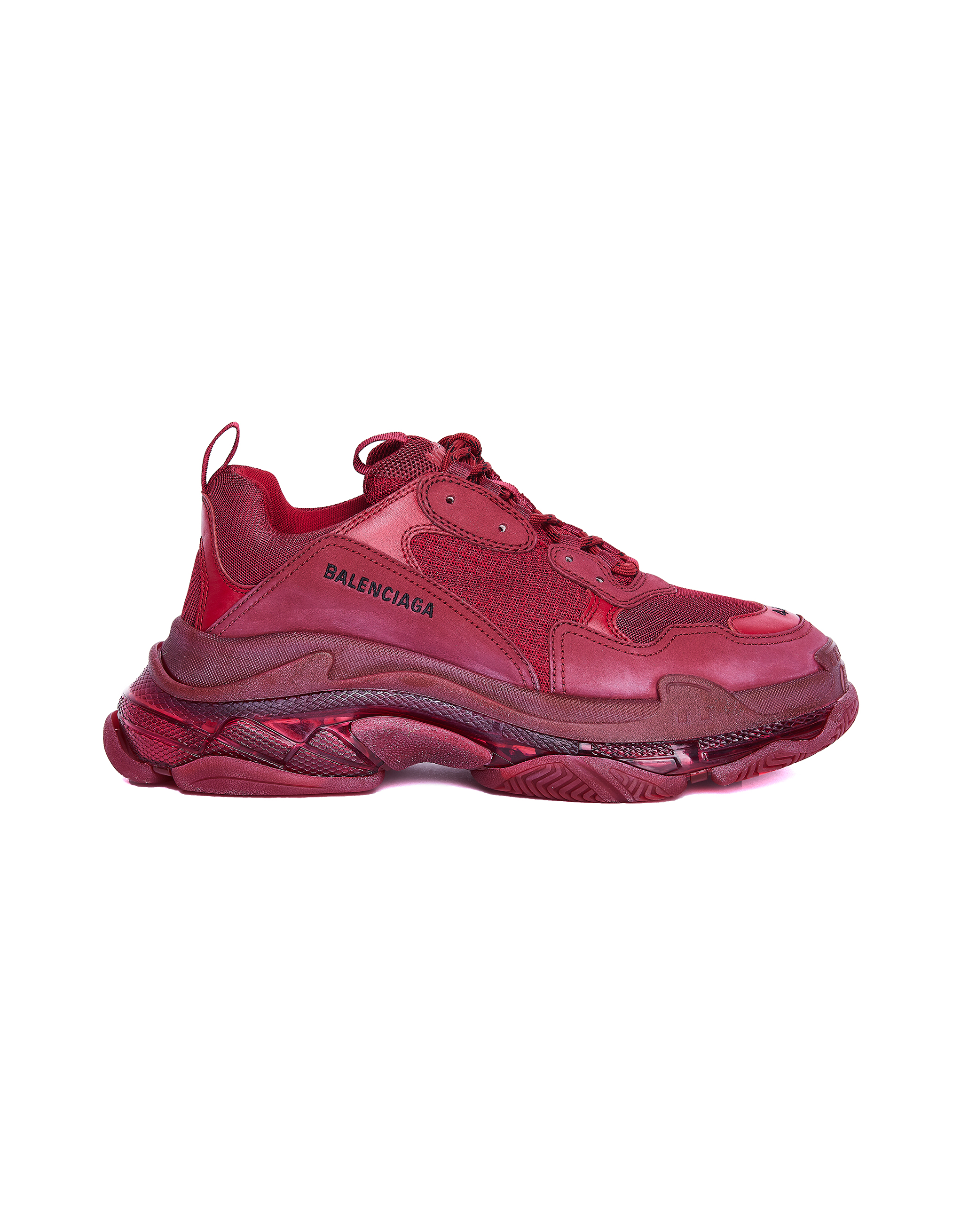 burgundy balenciaga sneakers