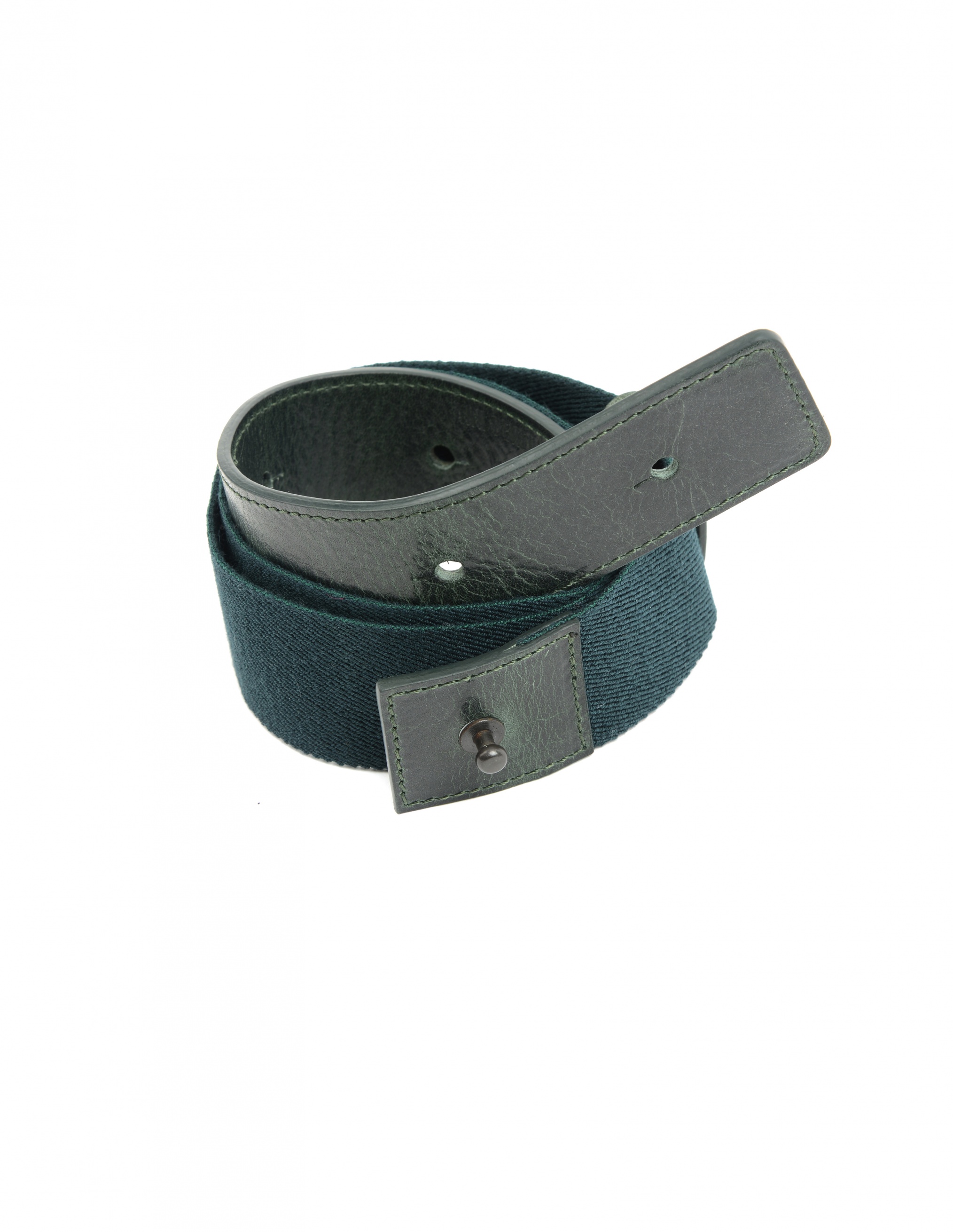 

Leather and textile belt