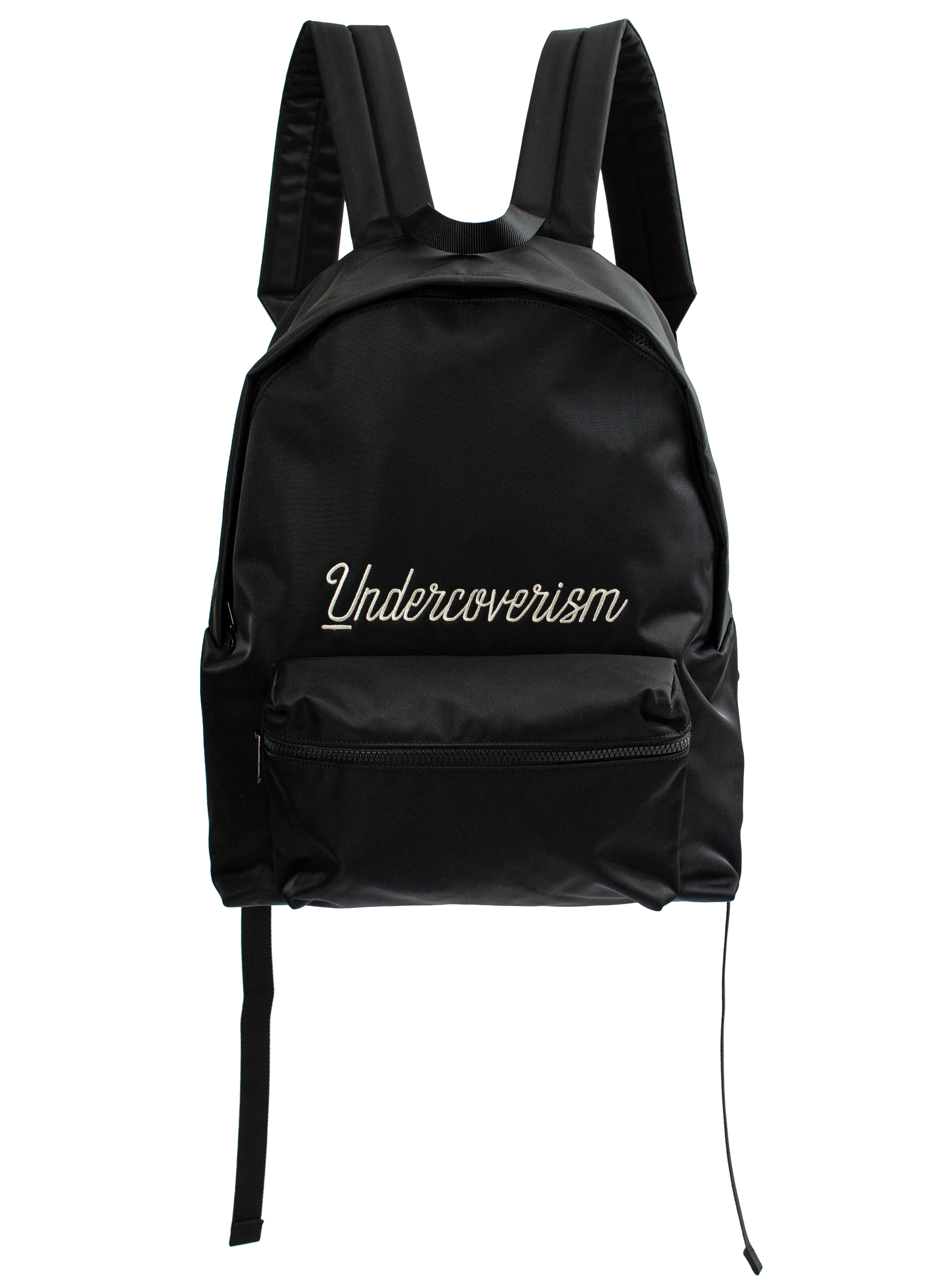 Embroidered Logo Black Backpack