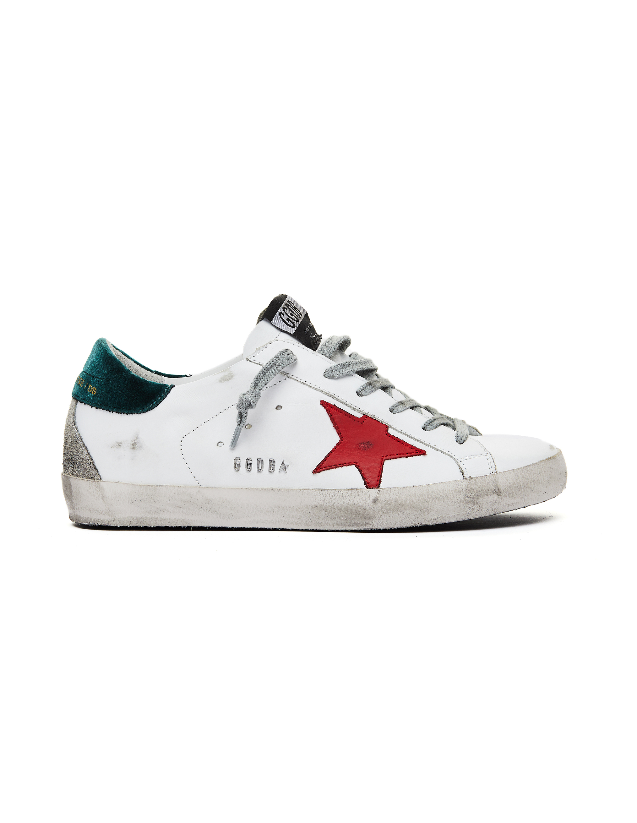 golden goose sneakers with red star