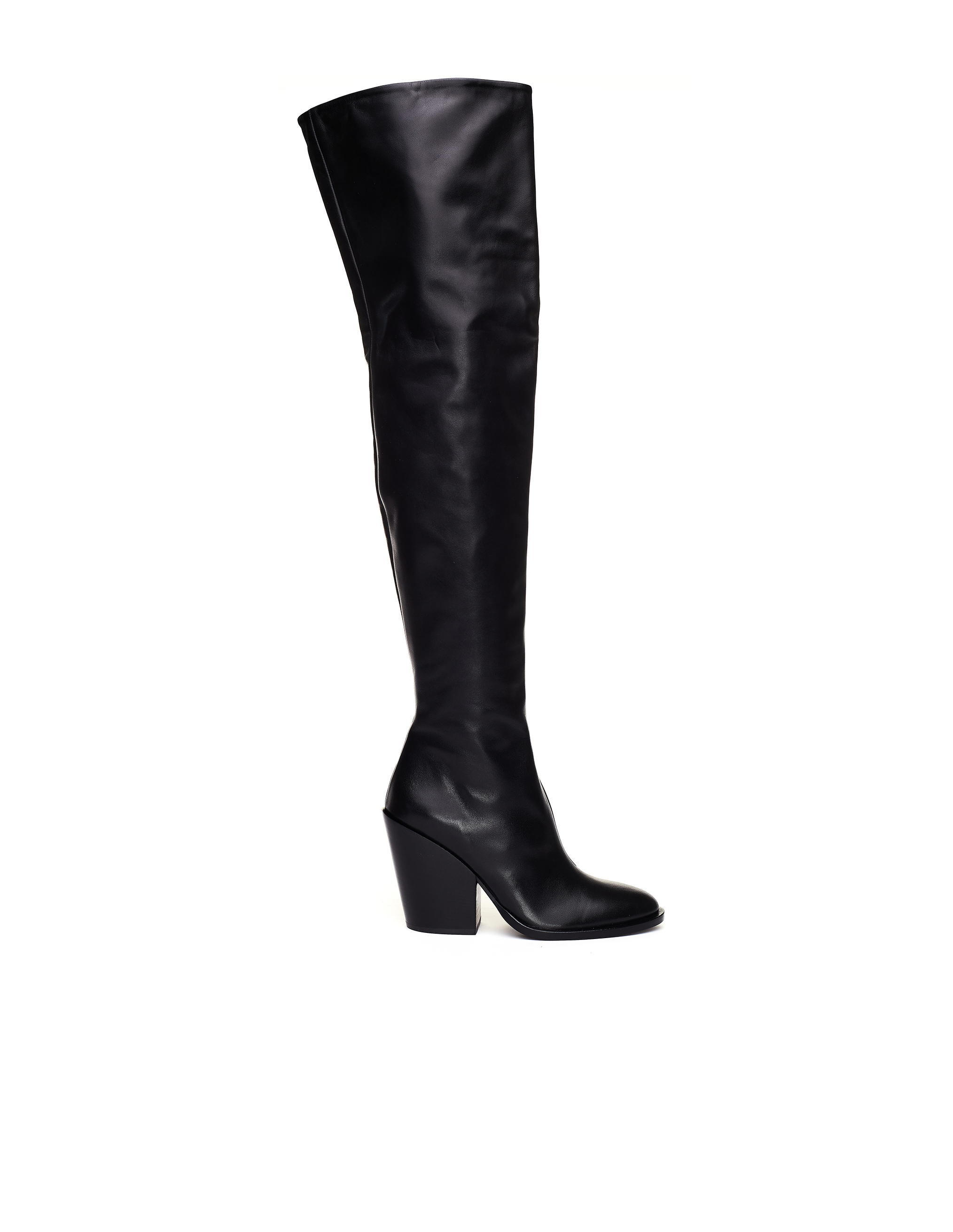 

Leather Knee High Heeled Boots