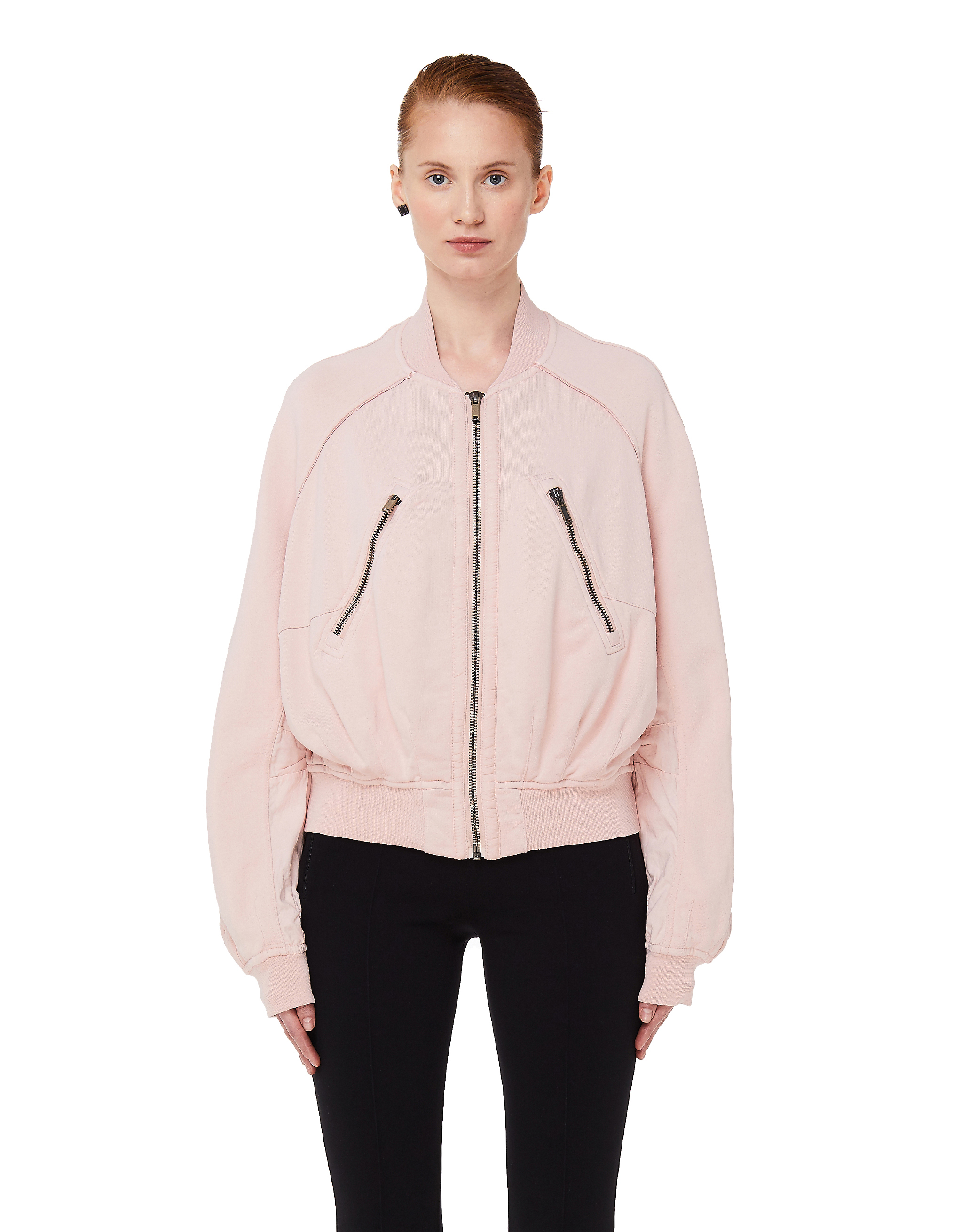 

Pink Cotton Bomber Jacket