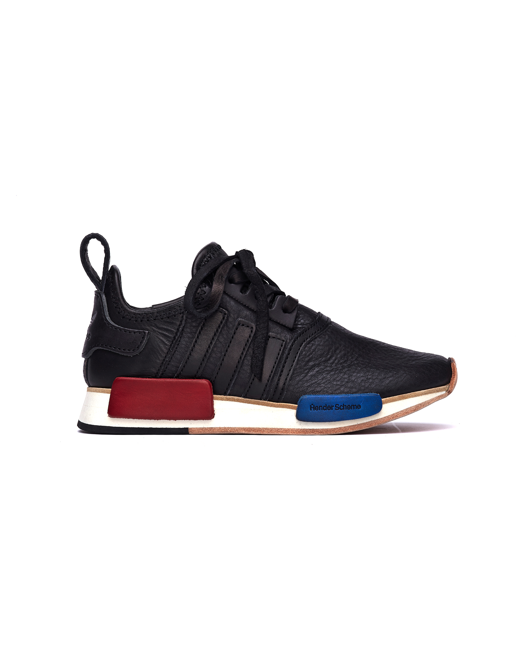 Hender Scheme | Adidas NMD R1 Black Leather Sneakers | SVMOSCOW.COM