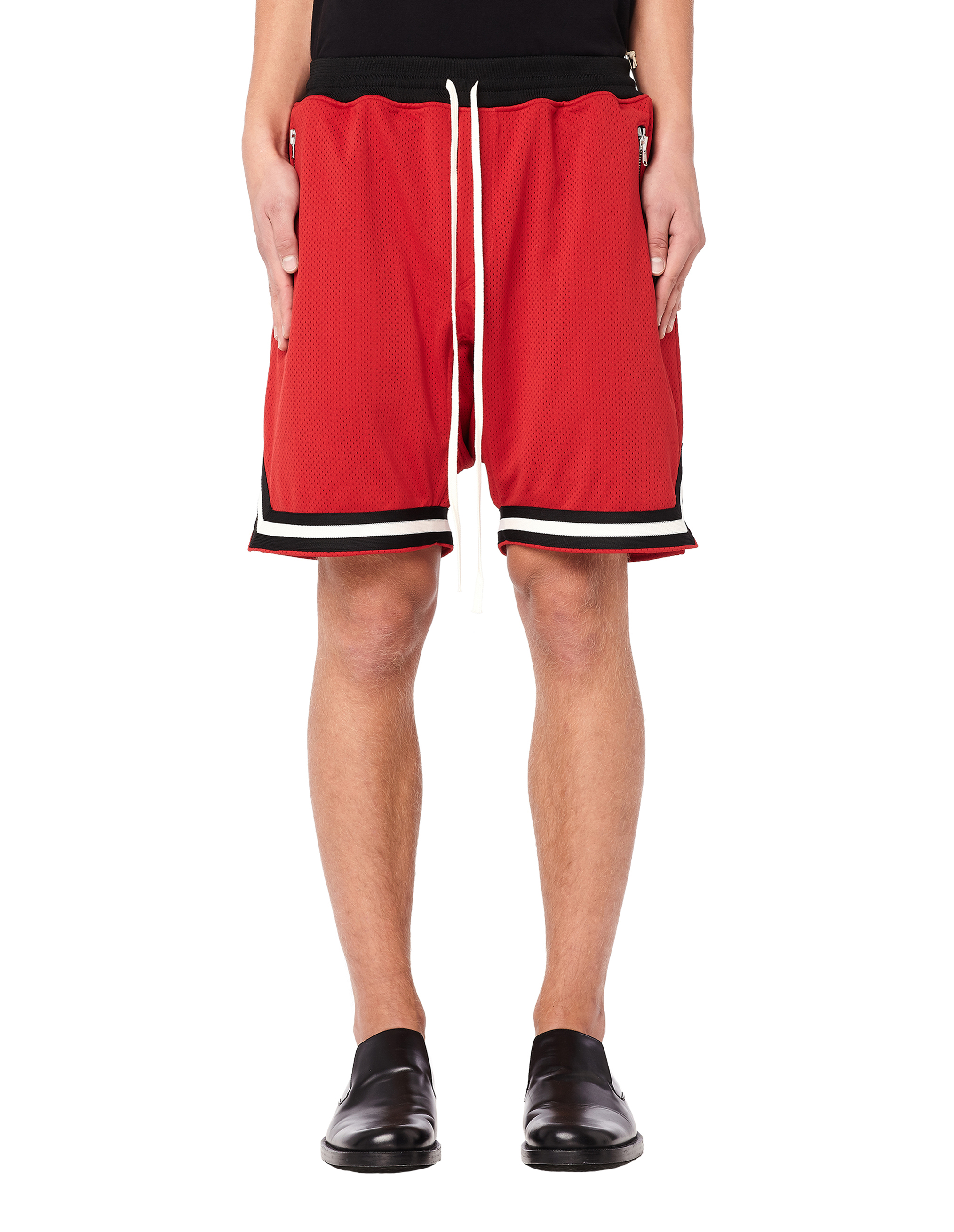 Fear of God Red Mesh Dropcrotch Shorts - Emanuel Cotton trousers