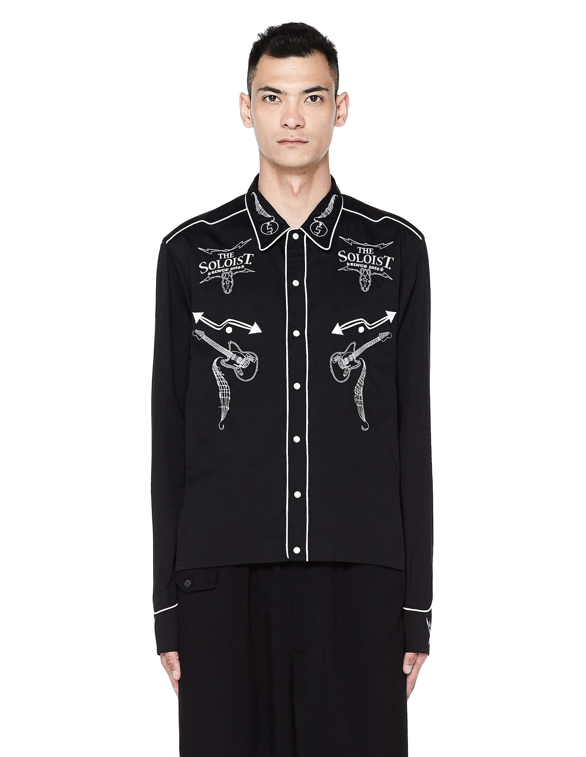 THE SOLOIST LOGO EMBROIDERED SHIRT,ss.0007