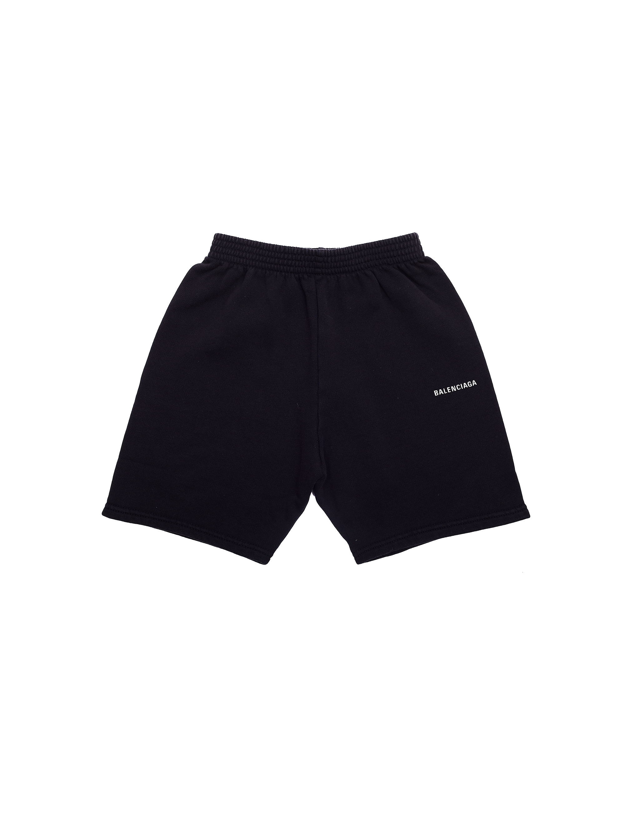 Black Logo Cotton Shorts | SVMOSCOW 