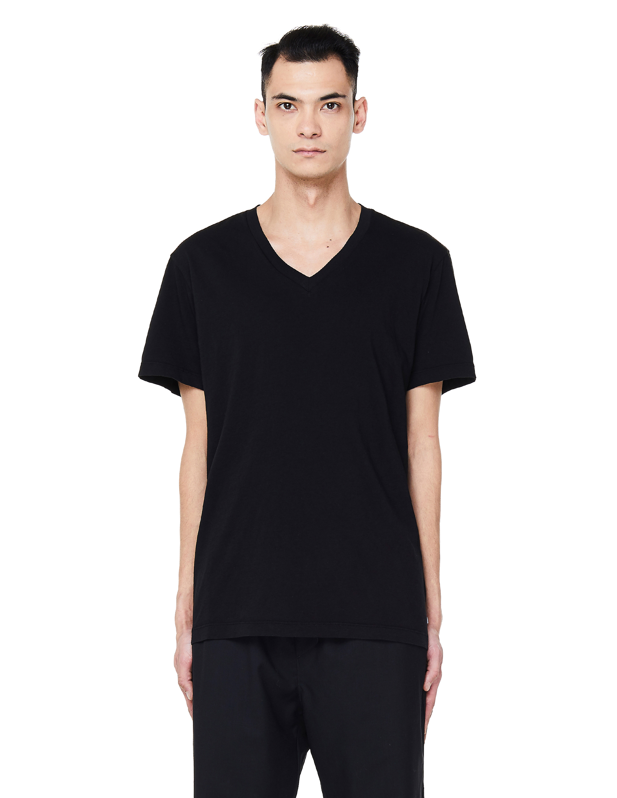 

Black V-Neck Cotton T-Shirt