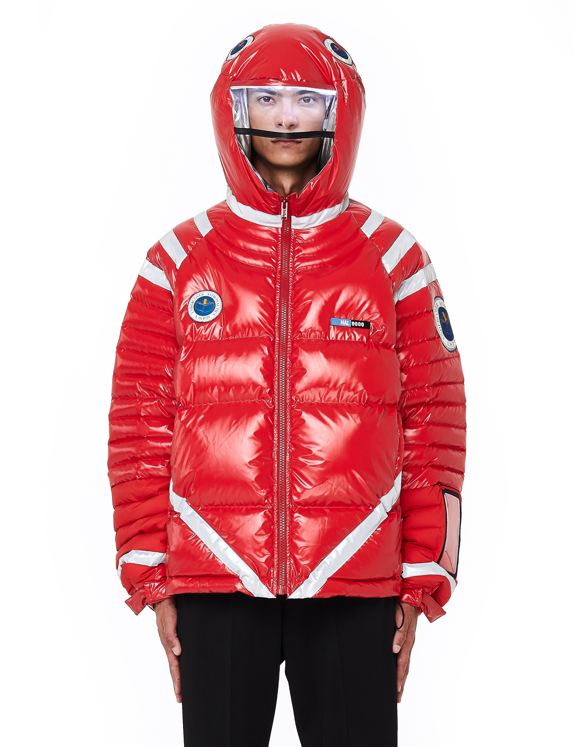 Undercover Red Down Astronaut Puffer Jacket