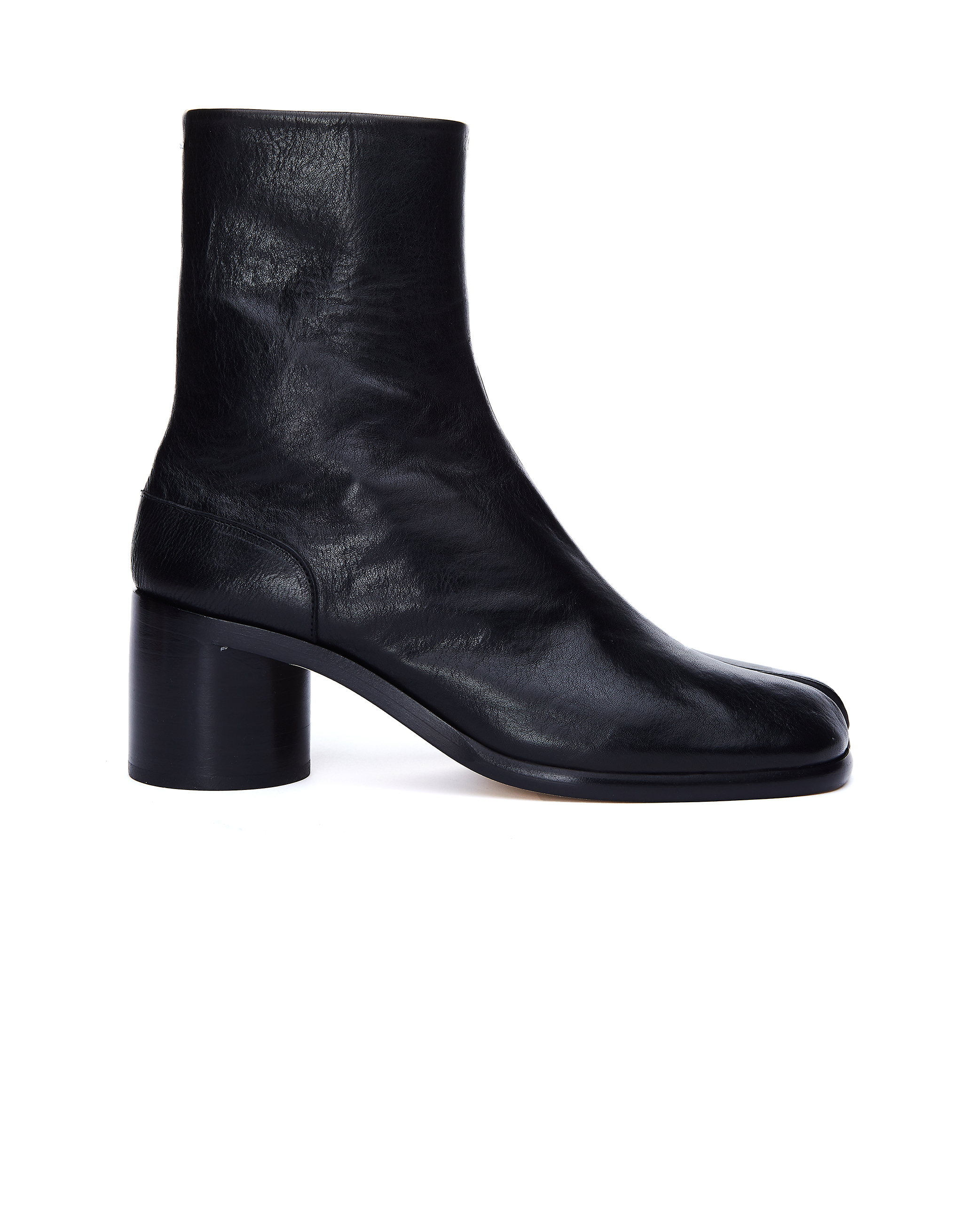 Black Leather Tabi Boots | SVMOSCOW 