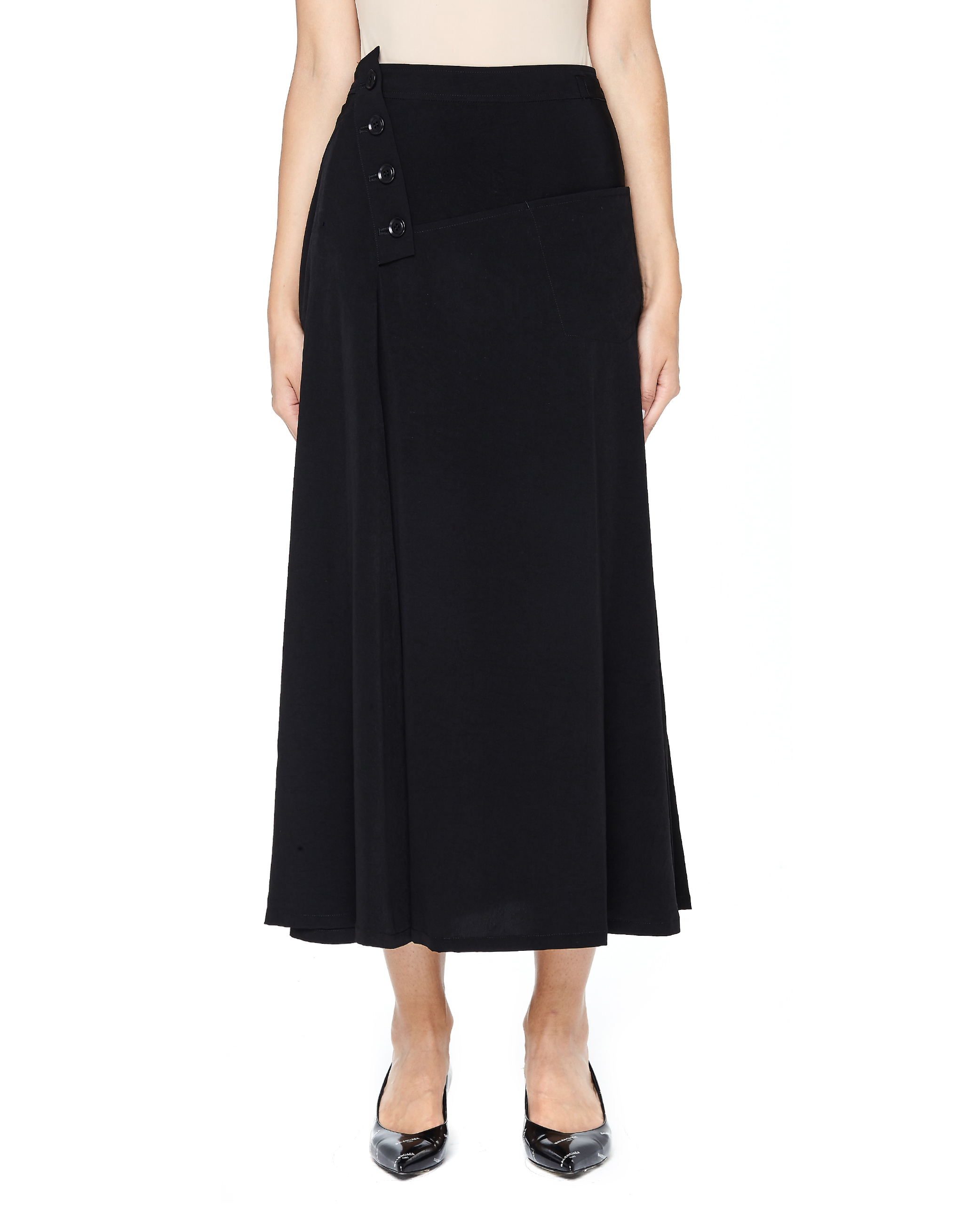 

Black Midi Skirt