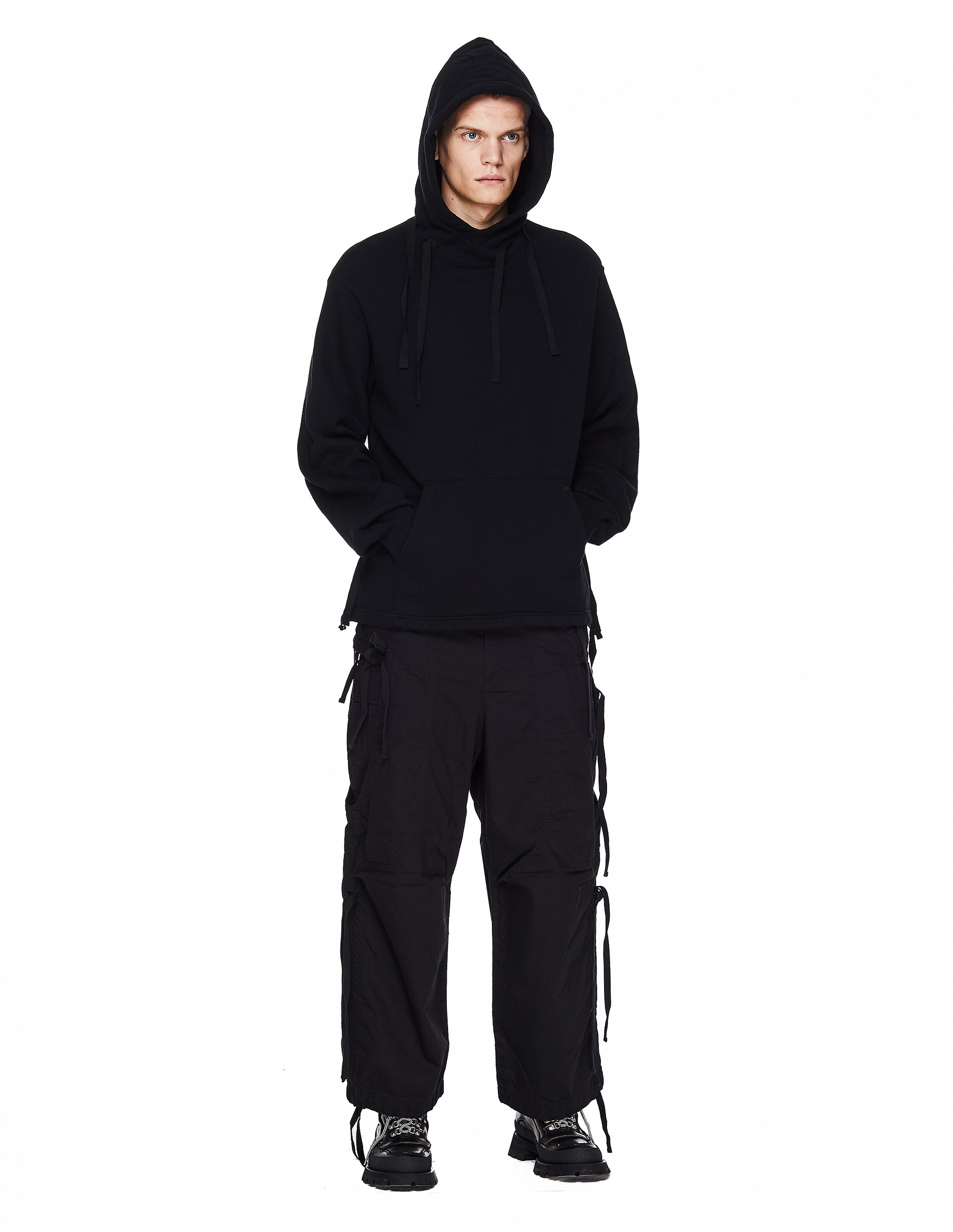 Buy Undercover men black cotton printed hoodie for $298 online on ...