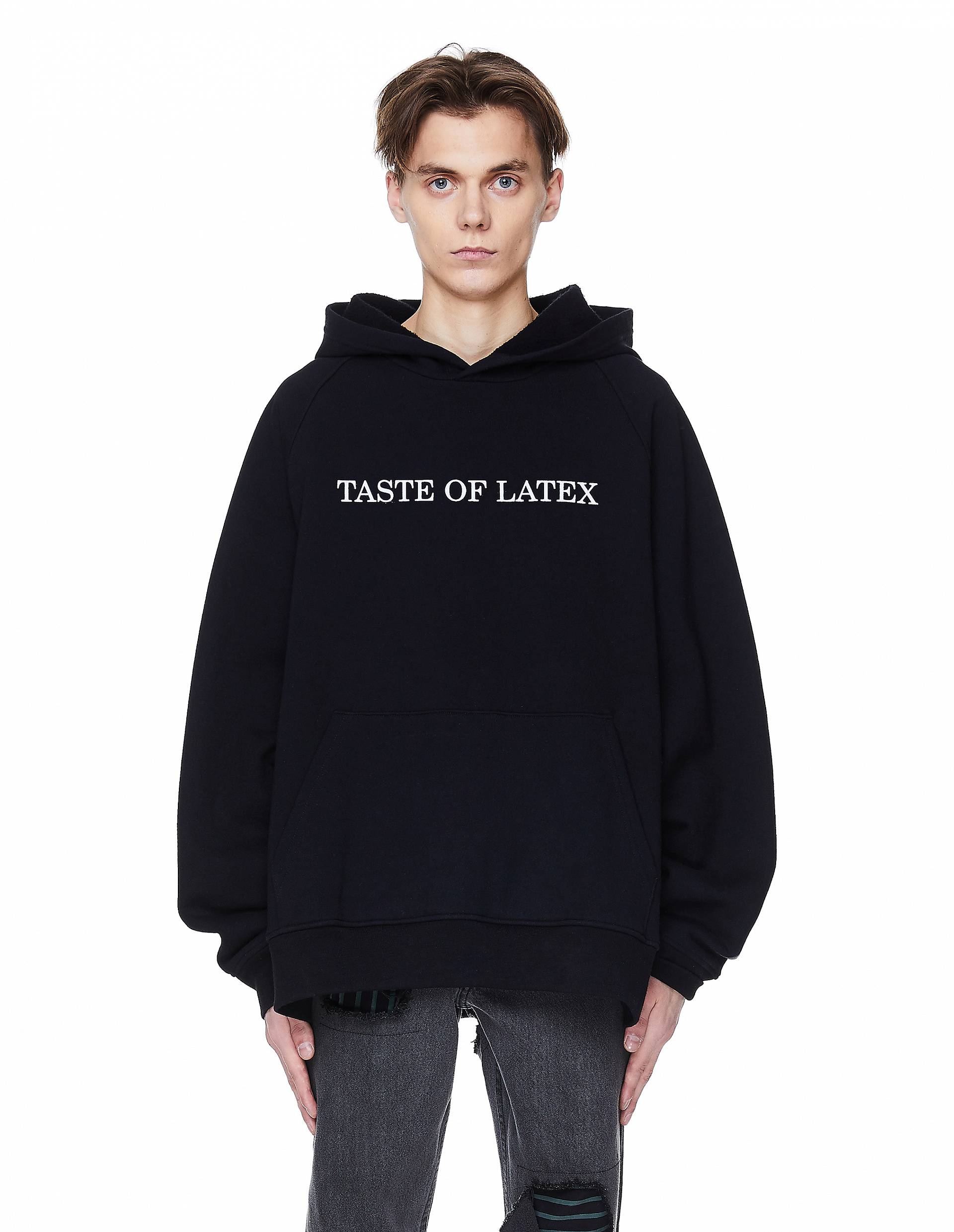 Buy Enfants Riches Deprimes men black printed cotton hoodie for $1,537 ...