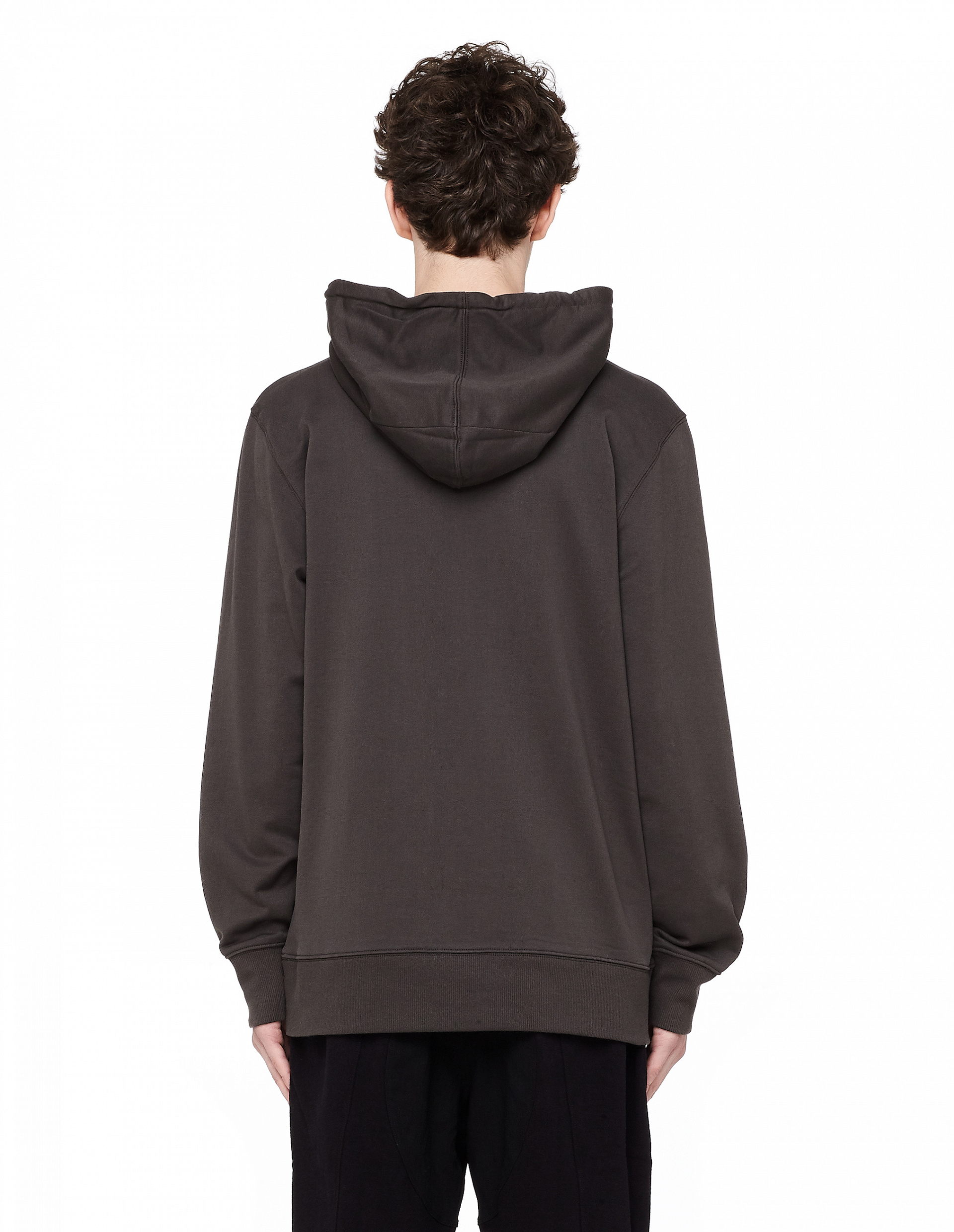 Buy Y-3 men grey cotton logo hoodie for $103 online on SVMOSCOW, CF0468